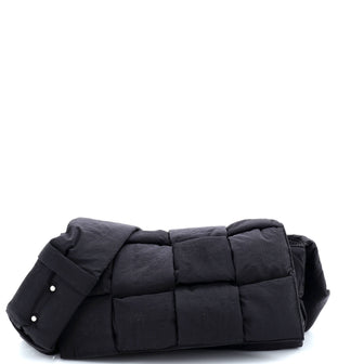 Bottega Veneta Padded Tech Cassette Crossbody Bag Intrecciato Nylon