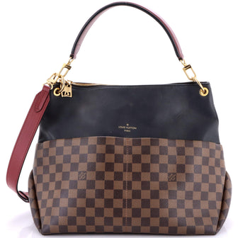 Louis Vuitton Maida Handbag Damier with Leather