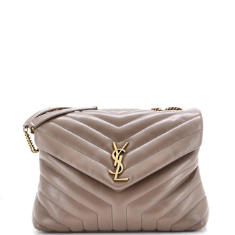 Saint Laurent Loulou Shoulder Bag Matelasse Chevron Leather Medium