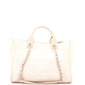 Chanel Deauville NM Tote Mixed Fibers Small