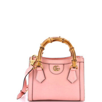 Gucci Diana NM Bamboo Handle Tote Leather Mini