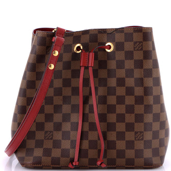 Louis Vuitton NeoNoe Handbag Damier with Leather MM