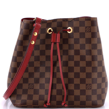 Louis Vuitton NeoNoe Handbag Damier with Leather MM