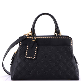 Louis Vuitton Vosges Handbag Whipstitch Monogram Empreinte Leather MM