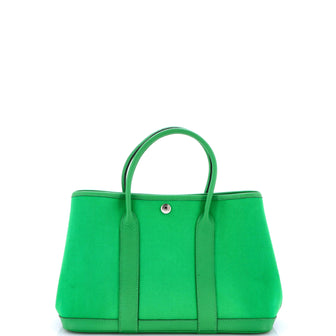 Hermes Garden Party Tote Toile and Leather 30