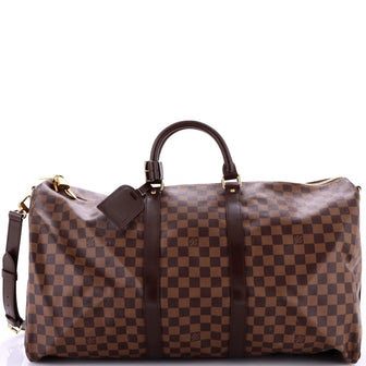 Louis Vuitton Keepall Bandouliere Bag Damier 55