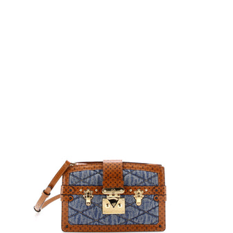 Louis Vuitton Trunk Clutch Malletage Denim with Monogram Leather