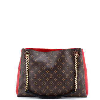 Louis Vuitton Surene Handbag Monogram Canvas with Leather MM