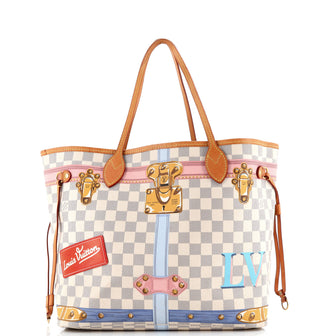 Louis Vuitton Neverfull NM Tote Limited Edition Damier Summer Trunks MM