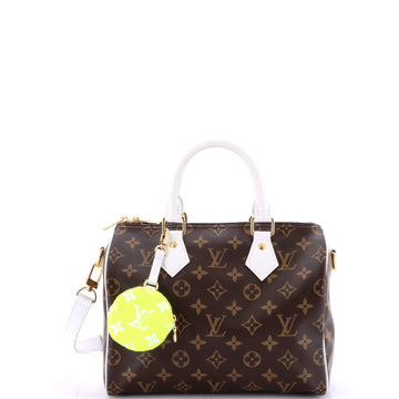 Louis Vuitton Speedy Bandouliere Bag LV Match Monogram Canvas 25