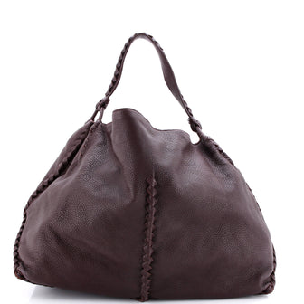 Bottega Veneta Open Hobo Cervo with Intrecciato Detail Medium