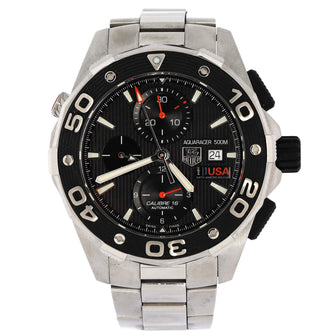 Tag Heuer Aquaracer 500M Team USA Chronograph Automatic Watch Stainless Steel 44