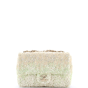 Chanel Classic Single Flap Bag Sequins Mini