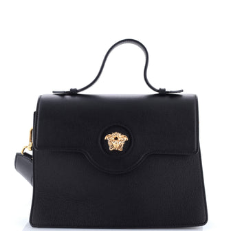Versace La Medusa Top Handle Tote Bag Leather
