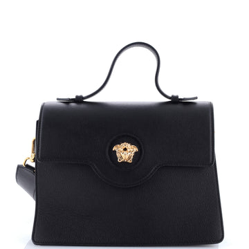 Versace La Medusa Top Handle Tote Bag Leather