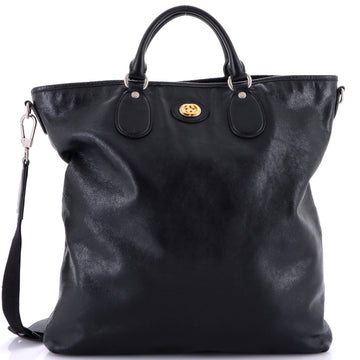 Gucci Morpheus Convertible Soft Tote Leather Tall