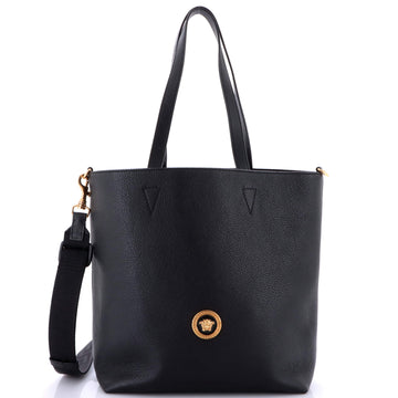 Versace La Medusa Convertible Shopper Tote Bag Leather Leather Tall