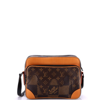 Louis Vuitton Nigo Nil Messenger Bag Limited Edition Giant Damier and Monogram Canvas PM