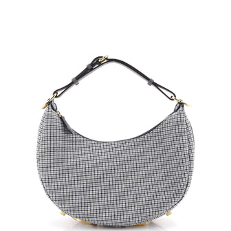 Fendi Fendigraphy Bag Houndstooth Wool Small