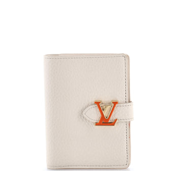 Louis Vuitton LV Vertical Wallet Taurillion Leather Compact