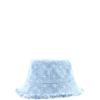 Louis Vuitton Fringe Bucket Hat Monogram Denim
