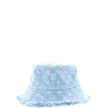 Louis Vuitton Fringe Bucket Hat Monogram Denim