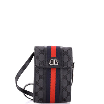 Balenciaga x Gucci The Hacker Project Web Phone Bag BB Canvas