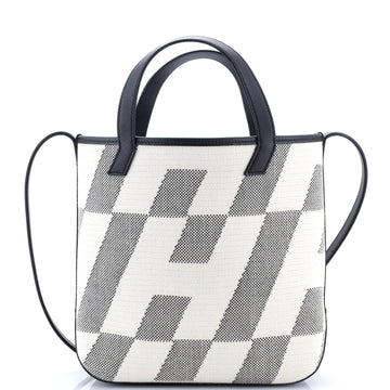 Hermes Cabas H en Biais Tote Canvas with Leather 27