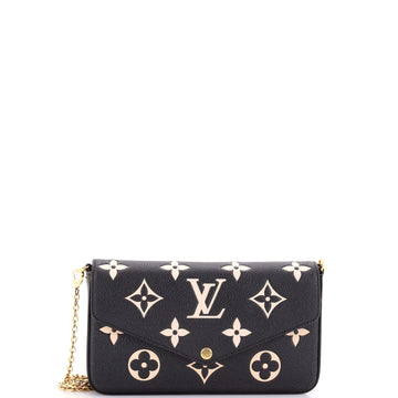 Louis Vuitton Felicie Pochette Bicolor Monogram Empreinte Giant