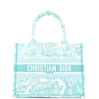 Christian Dior Book Tote Embroidered Canvas Medium