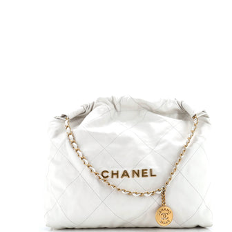 Chanel 22 Chain Hobo Quilted Calfskin Medium