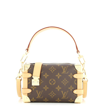 Louis Vuitton Side Trunk Handbag Monogram Canvas PM
