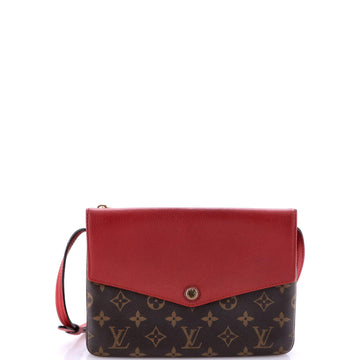 Louis Vuitton Twice Handbag Monogram Canvas and Leather
