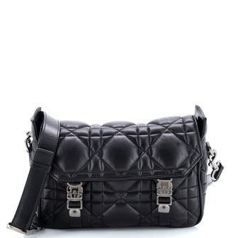 Christian Dior Diorcamp Messenger Bag Padded Macrocannage Quilt Calfskin Small