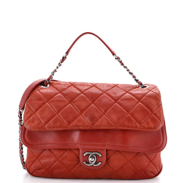 Chanel In The Mix Double Flap Bag Quilted Iridescent Calfskin Jumbo