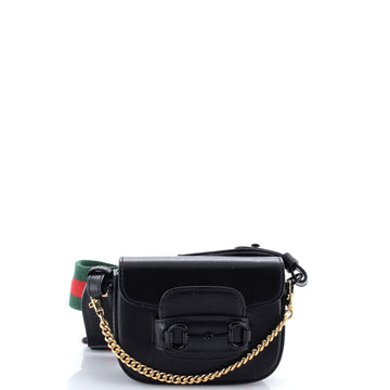 Gucci Horsebit 1955 Flap Wallet with Strap Leather