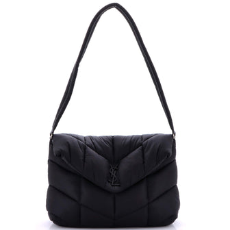 Saint Laurent Loulou Puffer Messenger Bag Quilted Econyl