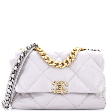 Chanel 19 Flap Bag Quilted Leather Large