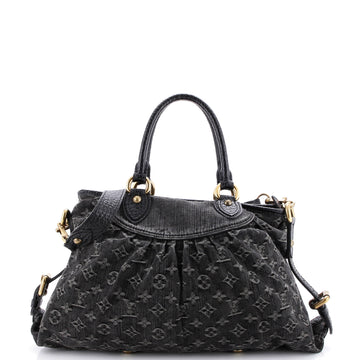 Louis Vuitton Neo Cabby Handbag Denim MM