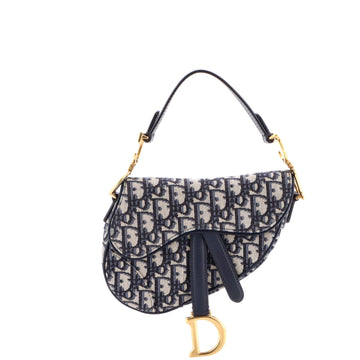 Christian Dior Saddle Handbag Oblique Canvas Mini