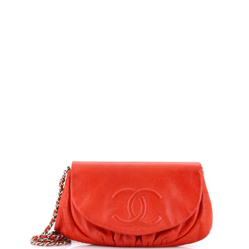 Chanel Half Moon Wallet on Chain Caviar