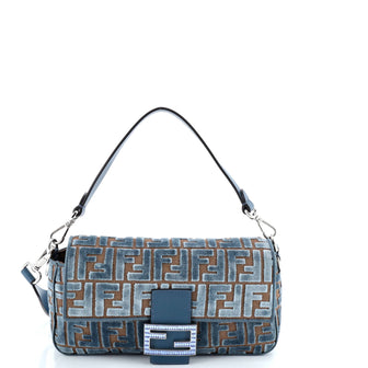 Fendi Baguette NM Bag Zucca Velvet Jacquard Medium