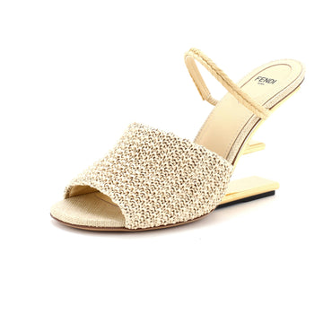 Fendi Women's First Heeled Sandals Raffia