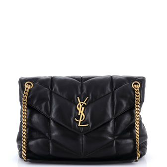 Saint Laurent Loulou Puffer Shoulder Bag Quilted Leather Medium