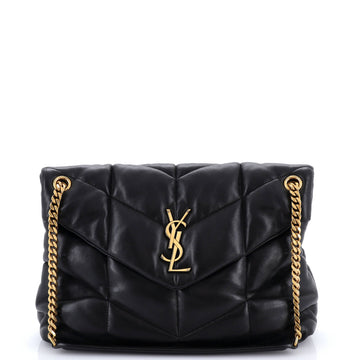 Saint Laurent Loulou Puffer Shoulder Bag Quilted Leather Medium