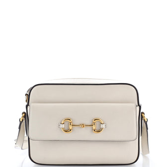 Gucci Horsebit 1955 Flap Pocket Camera Bag Leather Small