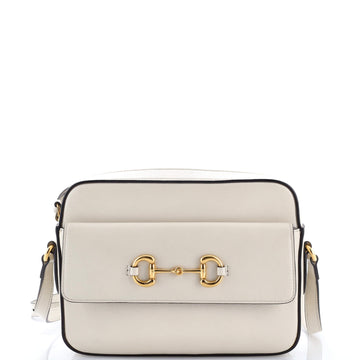 Gucci Horsebit 1955 Flap Pocket Camera Bag Leather Small