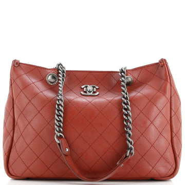 Chanel Classic CC Shopping Tote Quilted Calfskin Large