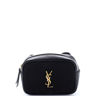 Saint Laurent Lou Belt Bag Canvas with Leather