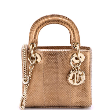 Christian Dior Lady Dior Chain Bag Python Mini
